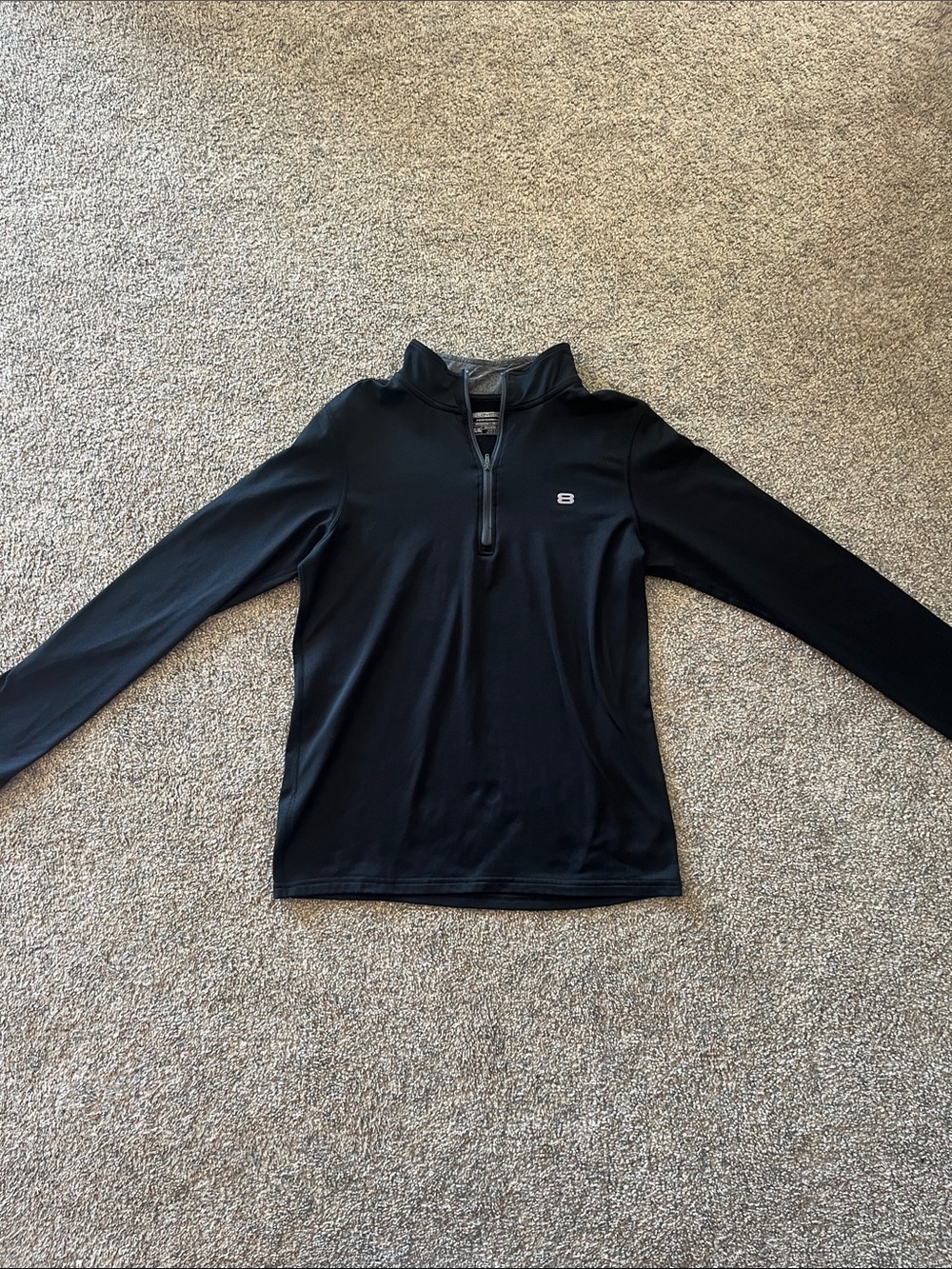 Layer 8 Boys Black Quarter-Zip
